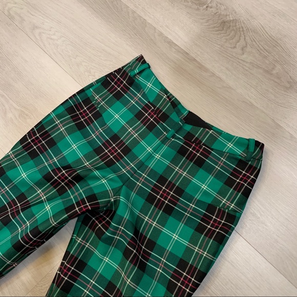 Marine Serre V-rise Green Tartan Tailored Trousers - Picture 6 of 10